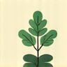 Icoon voor Duurzame Materialen, met een blad of boom