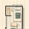 Icoon voor Interieurontwerp, met een schets of plattegrond